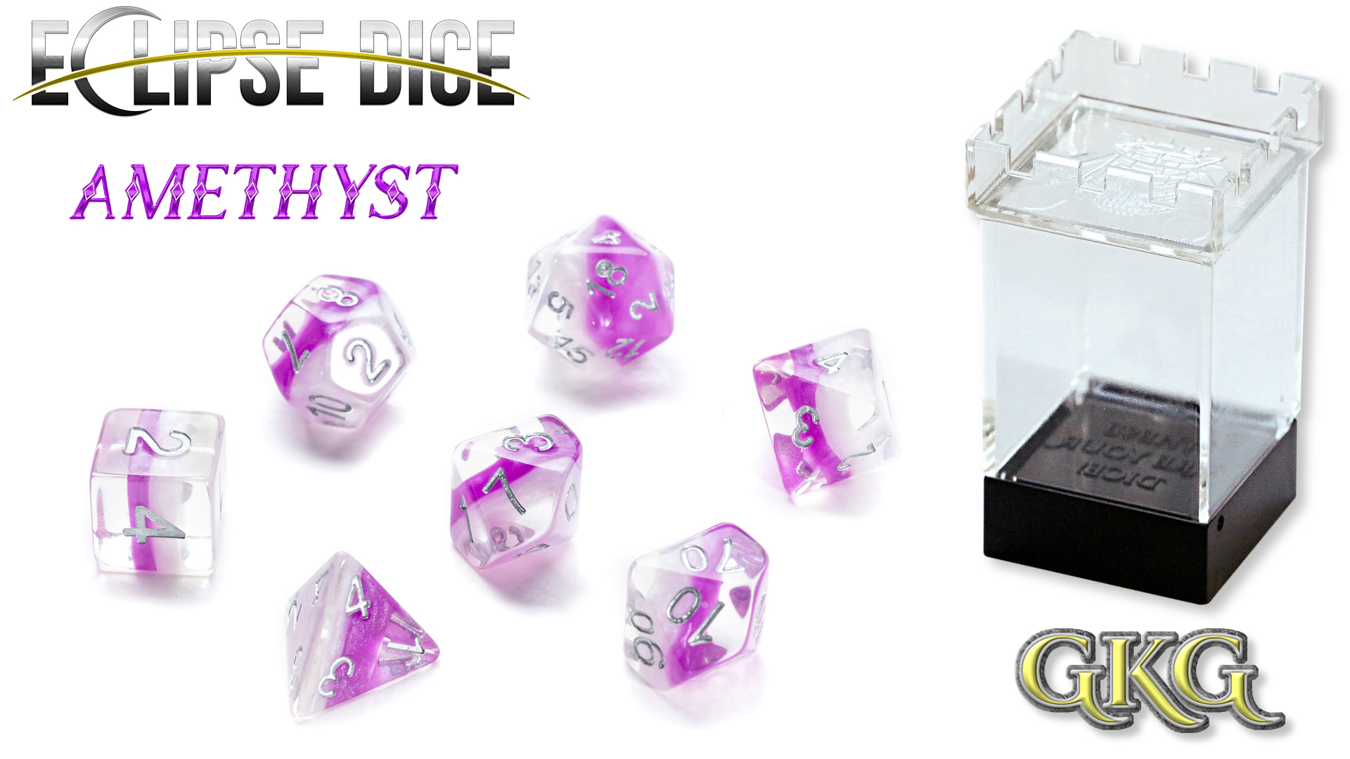 Eclipse Dice - Amethyst